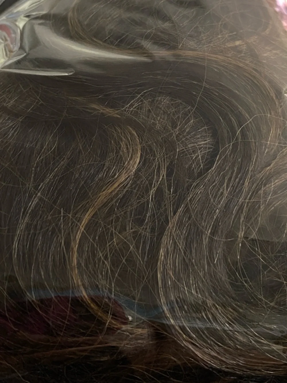 Headband Wave Wig - Dark Brown with Honey Highlights
